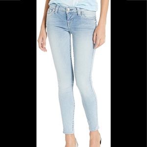 True Religion Super Skinny T Stitch, flap pocket jeans
